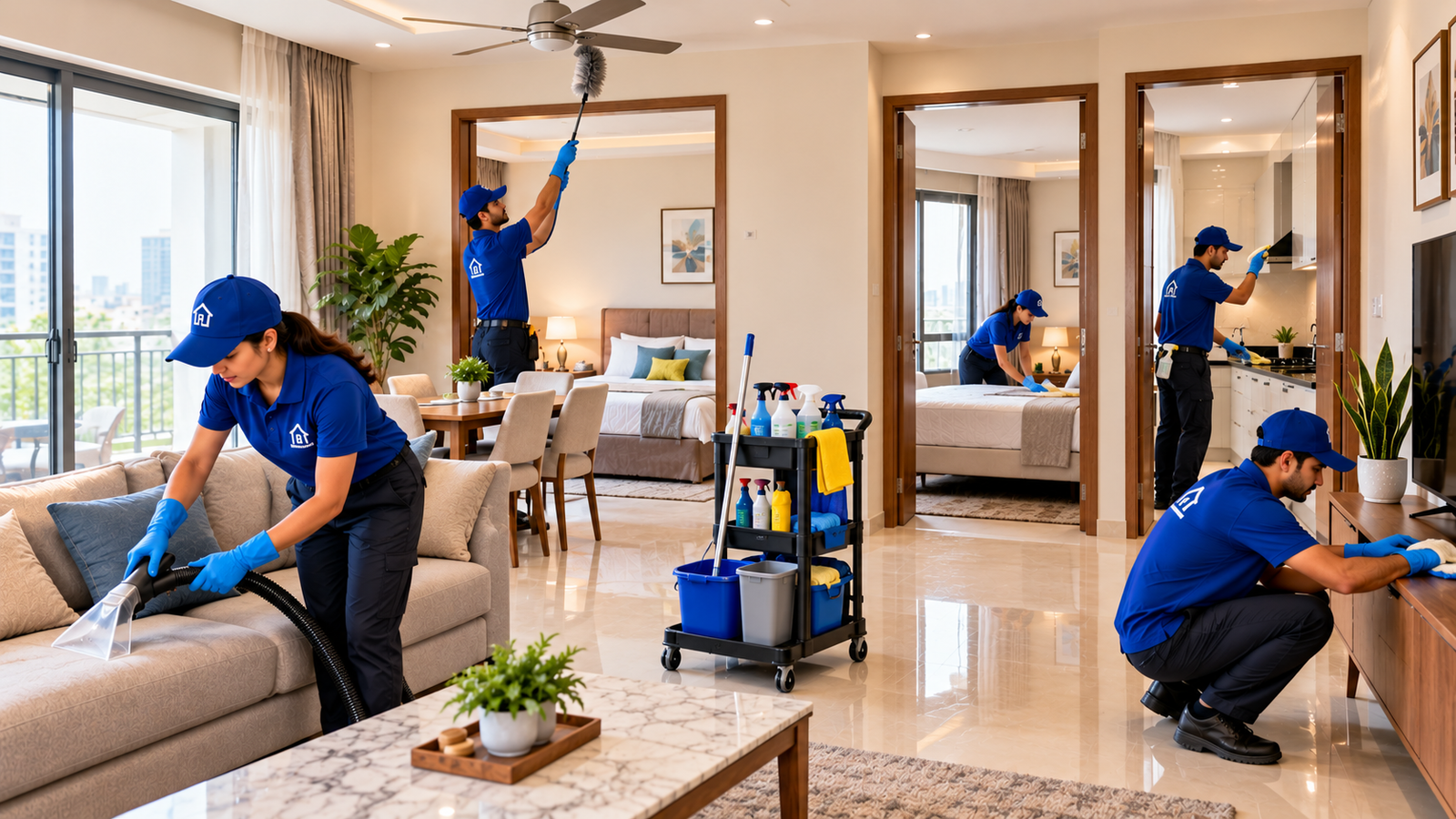 Full Home Cleaning 3 BHK home service