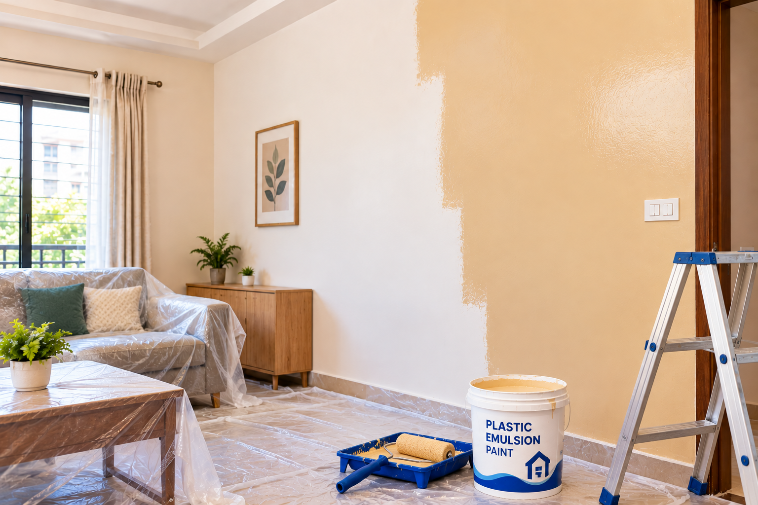 Plastic paint home service